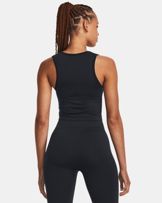 Débardeur UA Train Seamless pour femme, Black, pdpMainDesktop image number 1